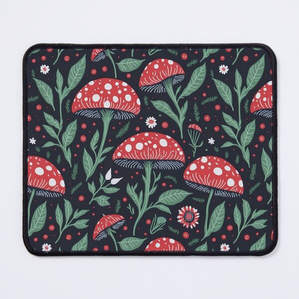 Item preview, Red Mushroom Pattern Floral Aesthetic  designed and sold by Shaymalily.