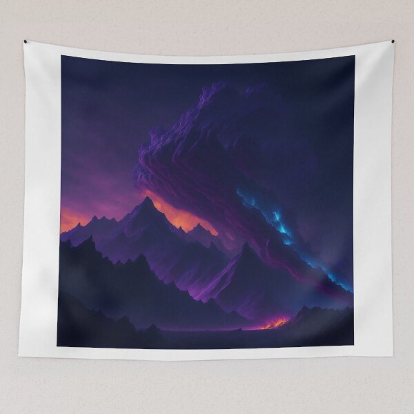 Item preview, Majestic Lava Clouds: A High-Quality UHD Visual Spectacle designed and sold by RedArtG09.