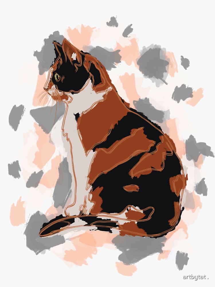 Calico  Sticker for Sale by lucianavee