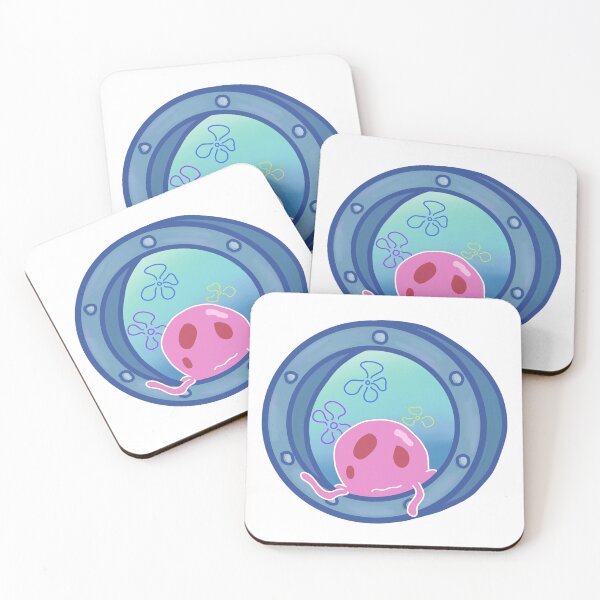Item preview, Jellyfish Underwater Porthole Sponge Window designed and sold by BuzzGeeArt.