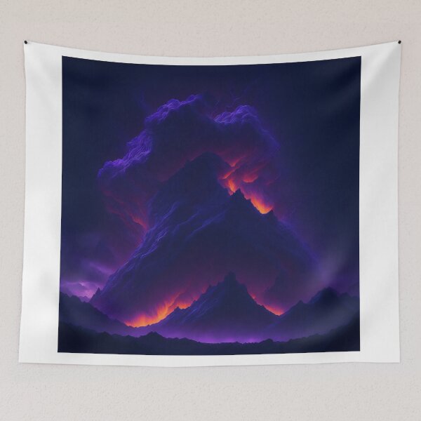 Item preview, Luminous Studio Showcase: Violet and Cyan Lava Clouds designed and sold by RedArtG09.