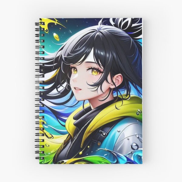 Item preview, watercolor anime girl designed and sold by UndineSea.