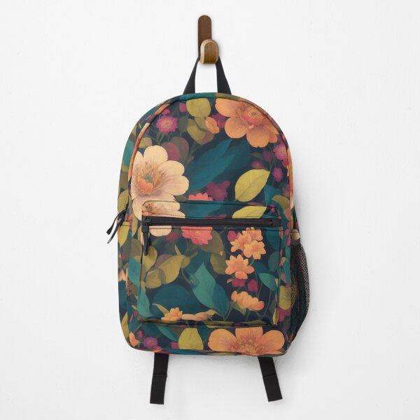 Item preview, Generated 70s Watercolor Tropical Flower and Leaf pattern  designed and sold by AiArtMerch.