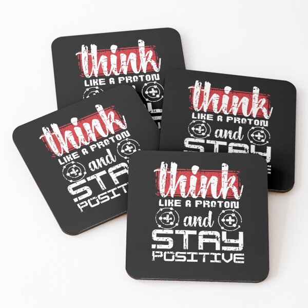 Item preview, Think Like a Proton and Stay Positive | Science-Inspired Motivation designed and sold by Drzamag.