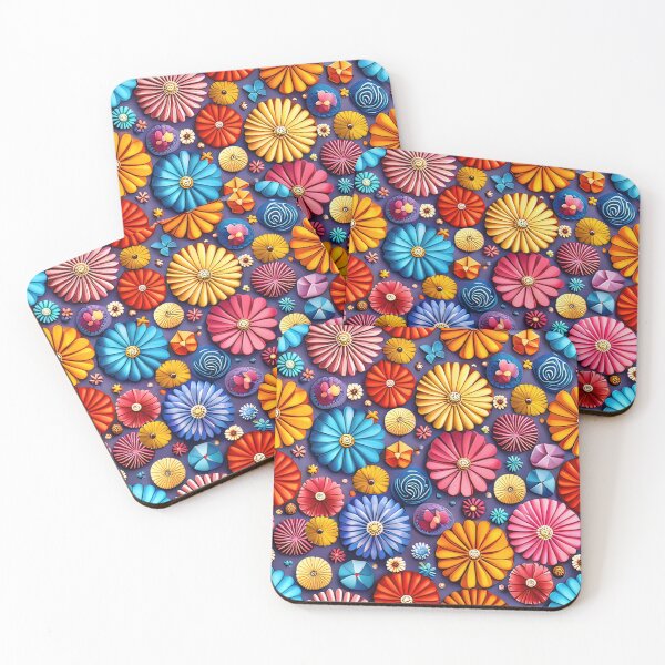 Item preview, Unveiling the Art of Paper Blossoms: 3D Kirigami Flower Designs Seamless Vector Flowers Pattern - Premium Design designed and sold by Jisoo Flowers.