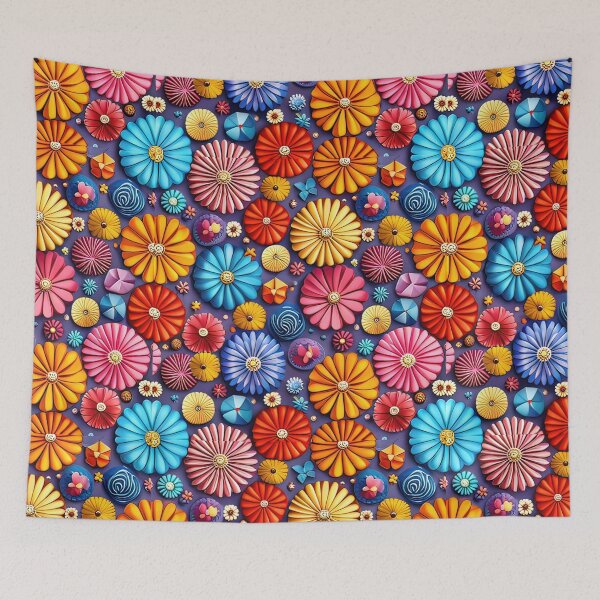 Item preview, Unveiling the Art of Paper Blossoms: 3D Kirigami Flower Designs Seamless Vector Flowers Pattern - Premium Design designed and sold by Jisoo Flowers.