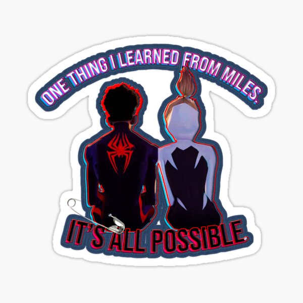 Item preview, Across the Spiderverse (Gwen Stacey & Miles Morales) designed and sold by munchkinboutiq.