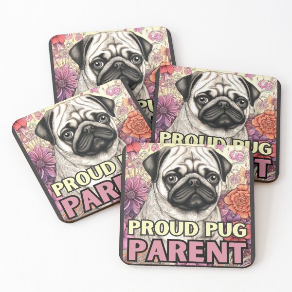 Item preview, Adorable Pug Parent Floral Design Wearable Art designed and sold by MyFavorTee.