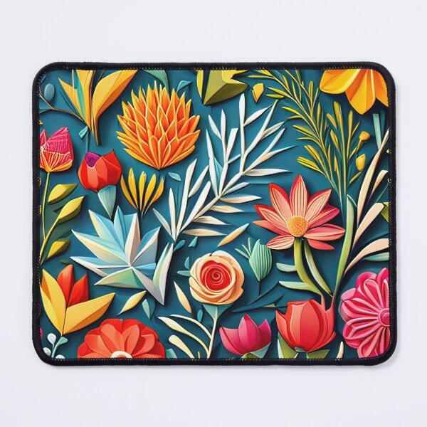 Artikelvorschau, Künstlerische Brillanz: Entdecken Sie die Welt der 3D-Kirigami-Blumenkunst. Nahtloses Vektorblumenmuster – Premium-Design entworfen und verkauft von Jisoo Flowers.