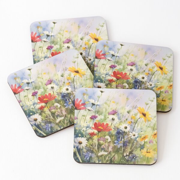 Item preview, Wild Flowers in the Forest Watercolor Painting Art designed and sold by redstar19.