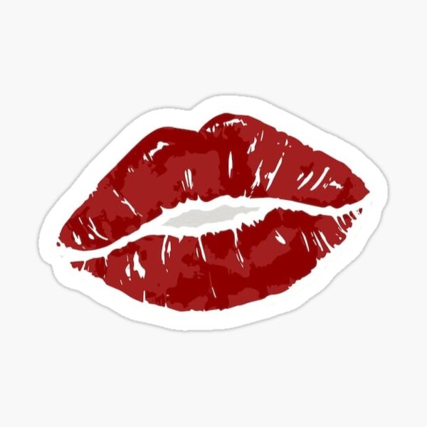 Seletti Lipstick Print Photo Frame - Red