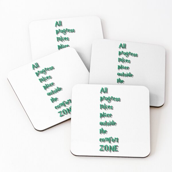 Item preview, All progress takes place outside the comfort zone- pack sticker designed and sold by mayaone.
