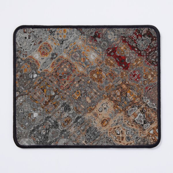 Item preview, Granite Grey Marble Pattern with Orange and Red Detail designed and sold by Trevor Hirst.