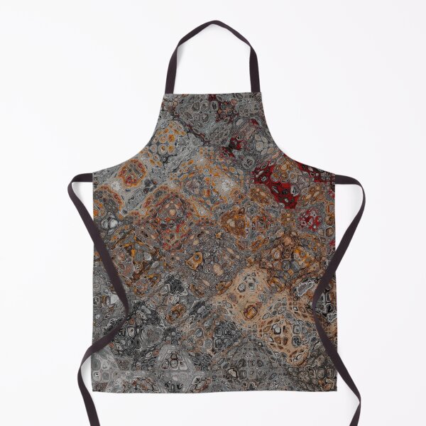 Item preview, Granite Grey Marble Pattern with Orange and Red Detail designed and sold by Trevor Hirst.