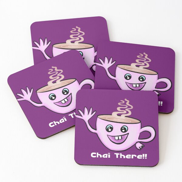 Item preview, Chai There! - chai tea saying hi- happy and cute tea cartoon meme designed and sold by JyayasiDesigns.
