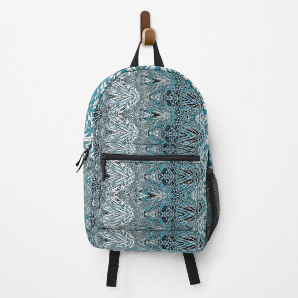 Item preview, Blue Kaleidoscope Stripe Pattern with Black and White Detail designed and sold by Trevor Hirst.