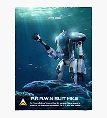 P.R.A.W.N SUIT (Sea) Photographic Print