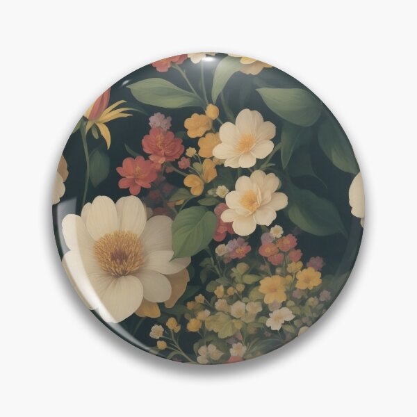 Item preview, Generated 70s Watercolor Tropical Flower and Leaf pattern  designed and sold by AiArtMerch.