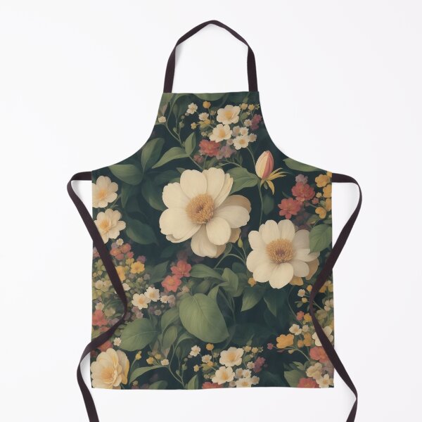 Item preview, Generated 70s Watercolor Tropical Flower and Leaf pattern  designed and sold by AiArtMerch.