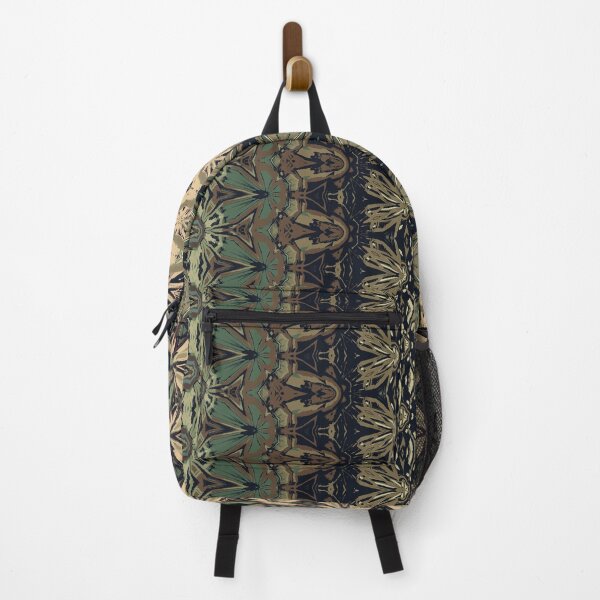 Item preview, Victorian Style Kaleidoscope Stripe Pattern in Green Brown and Cream designed and sold by Trevor Hirst.