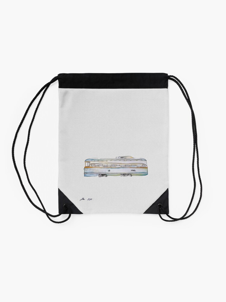 Alternate view of San Francisco | Trolly Car Drawstring Bag