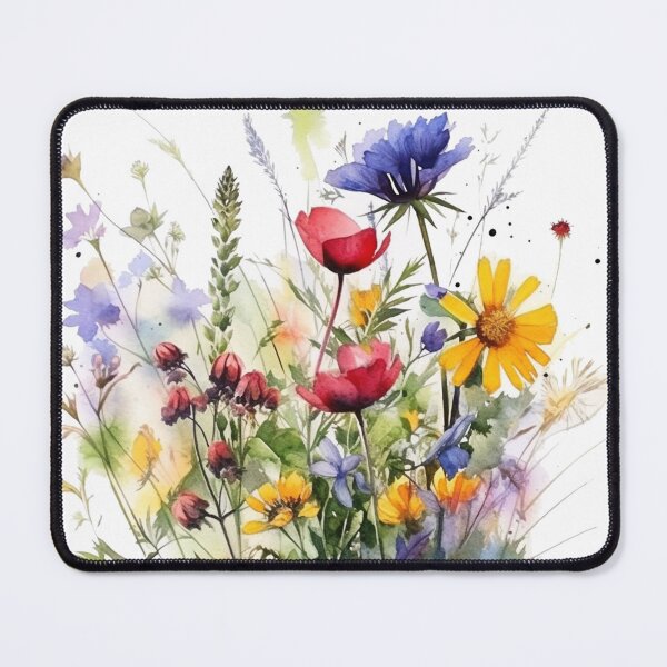 Item preview, Colorful flowers Floral linear pattern design calming designed and sold by ArchanaAsh.