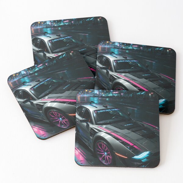 Item preview, Retro Futuristic Sports Car designed and sold by ByteyCreatives.