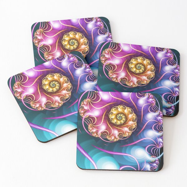 Item preview, Colourful fractal spiral designed and sold by pinkal.