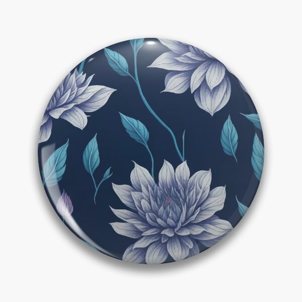 Item preview, Floral design in cool colors designed and sold by UNICORNSPOD.
