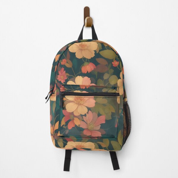 Item preview, Generated 70s Watercolor Tropical Flower and Leaf pattern  designed and sold by AiArtMerch.