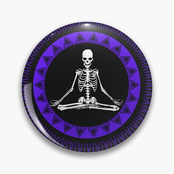 Item preview, Skeleton in yoga pose sitting designed and sold by Fusion  Art.