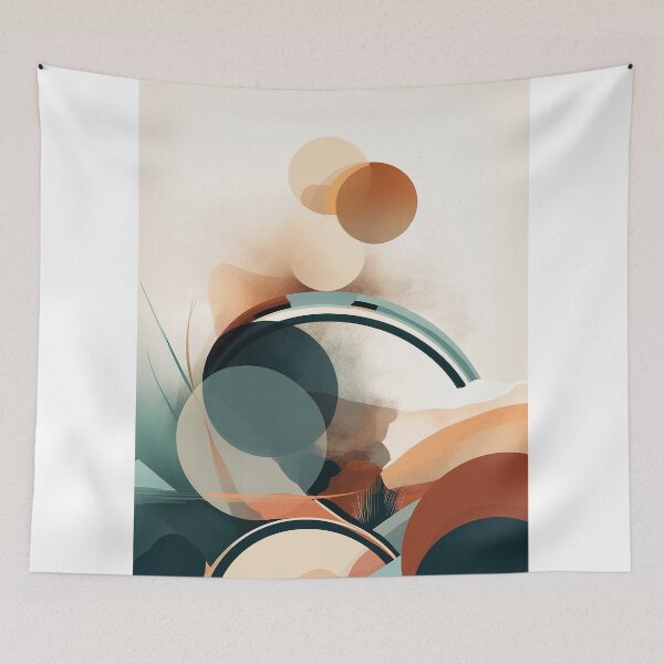 Item preview, Reflections of Tranquility: A Minimalist Watercolor Abstract Print Digital Painting Vector Wall Art Print, Fluid Reflections of Abstract Poster designed and sold by artstudio-uk.