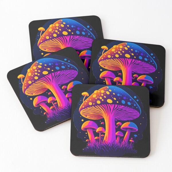 Item preview, Colorful Cool Mushroom designed and sold by ZenStickConcept.