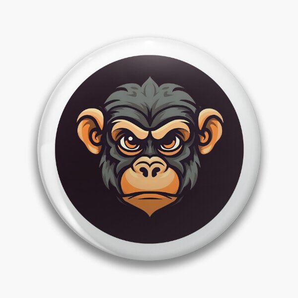 Artikelvorschau, Angry Cartoon Chimpanzee Monkey entworfen und verkauft von KristinaNEL.