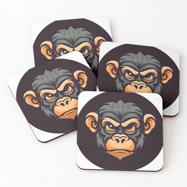 Item preview, Angry Cartoon Chimpanzee Monkey designed and sold by KristinaNEL.