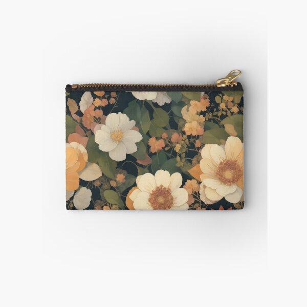 Item preview, Generated 70s Watercolor Tropical Flower and Leaf pattern  designed and sold by AiArtMerch.