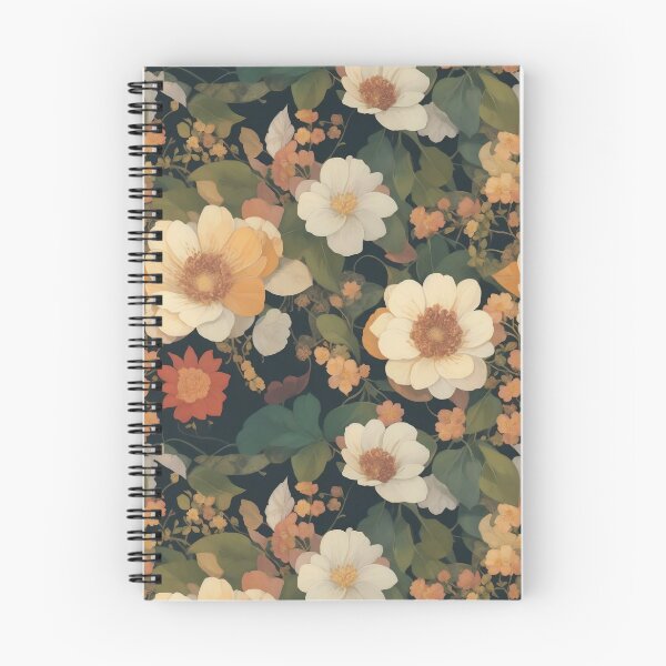 Item preview, Generated 70s Watercolor Tropical Flower and Leaf pattern  designed and sold by AiArtMerch.