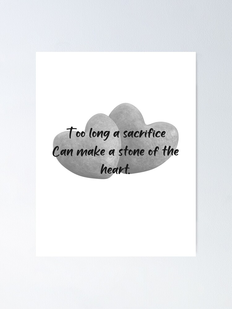  Sacrifice Song Lyric Vintage Quote Print : Office Products