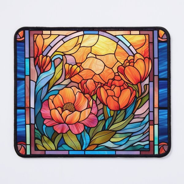 Item preview, Bright Blue Orange Floral Design designed and sold by Juliascutecornr.