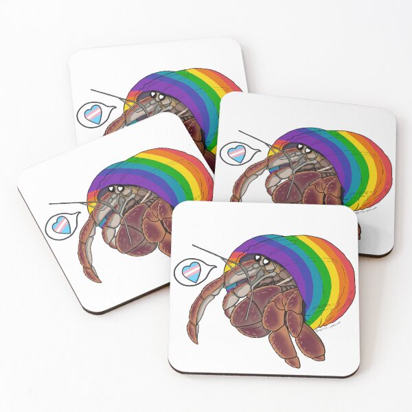Item preview, Rainbow Hermit Crab designed and sold by apricotjamsart.