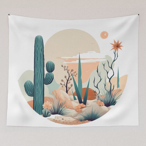 Item preview, Boho minimal art of sunset in a desert designed and sold by ArchanaAsh.