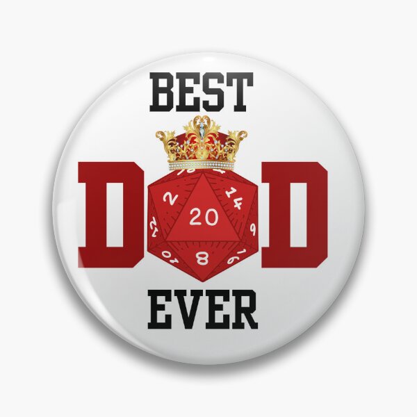 Item preview, Best Dad Ever Crown D20 Shirt designed and sold by MandoMc-Designs.