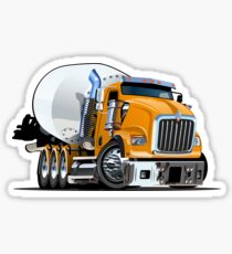 Cartoon Mixer Truck Sticker