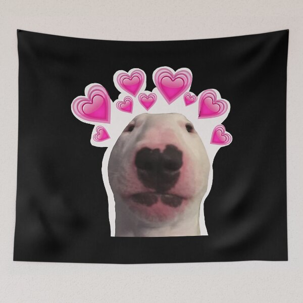 Item preview, Walter the dog with hearts designed and sold by rodyoder.