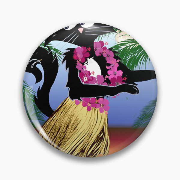 Item preview, Walter the funny cartoon cat does the hula dance designed and sold by rodyoder.