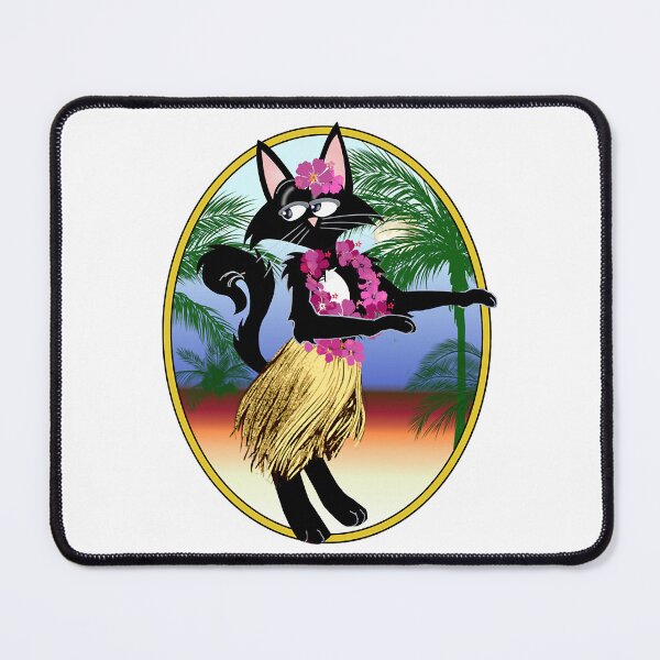 Item preview, Walter the funny cartoon cat does the hula dance designed and sold by rodyoder.