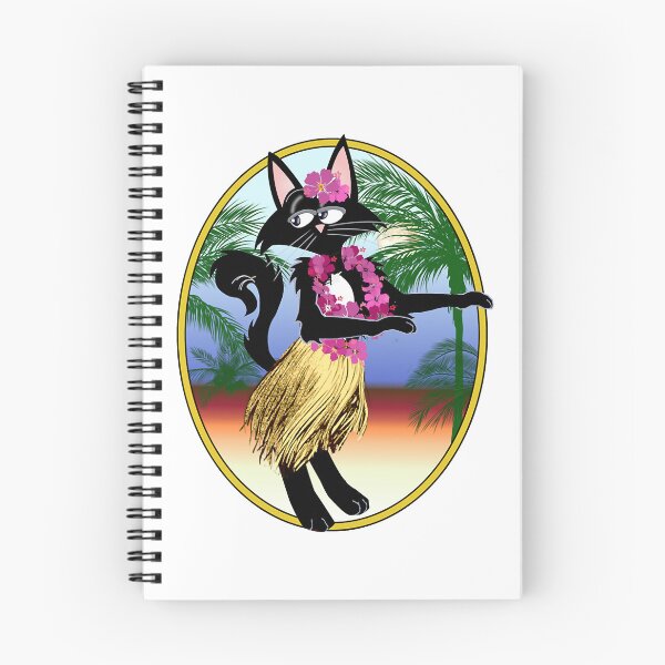 Item preview, Walter the funny cartoon cat does the hula dance designed and sold by rodyoder.