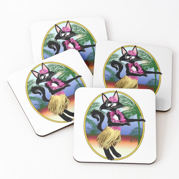 Item preview, Walter the funny cartoon cat does the hula dance designed and sold by rodyoder.