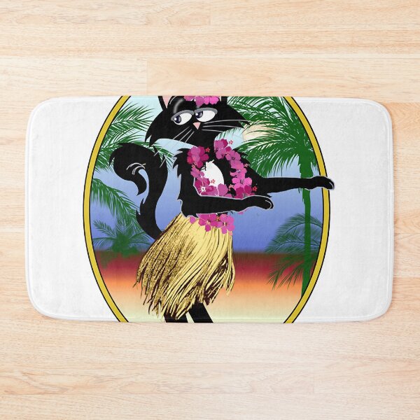 Item preview, Walter the funny cartoon cat does the hula dance designed and sold by rodyoder.