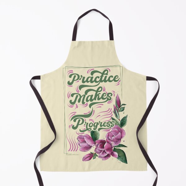 Item preview, Practice Makes Progress Motivational Quotes Text Typography designed and sold by SimpleAndGreat.
